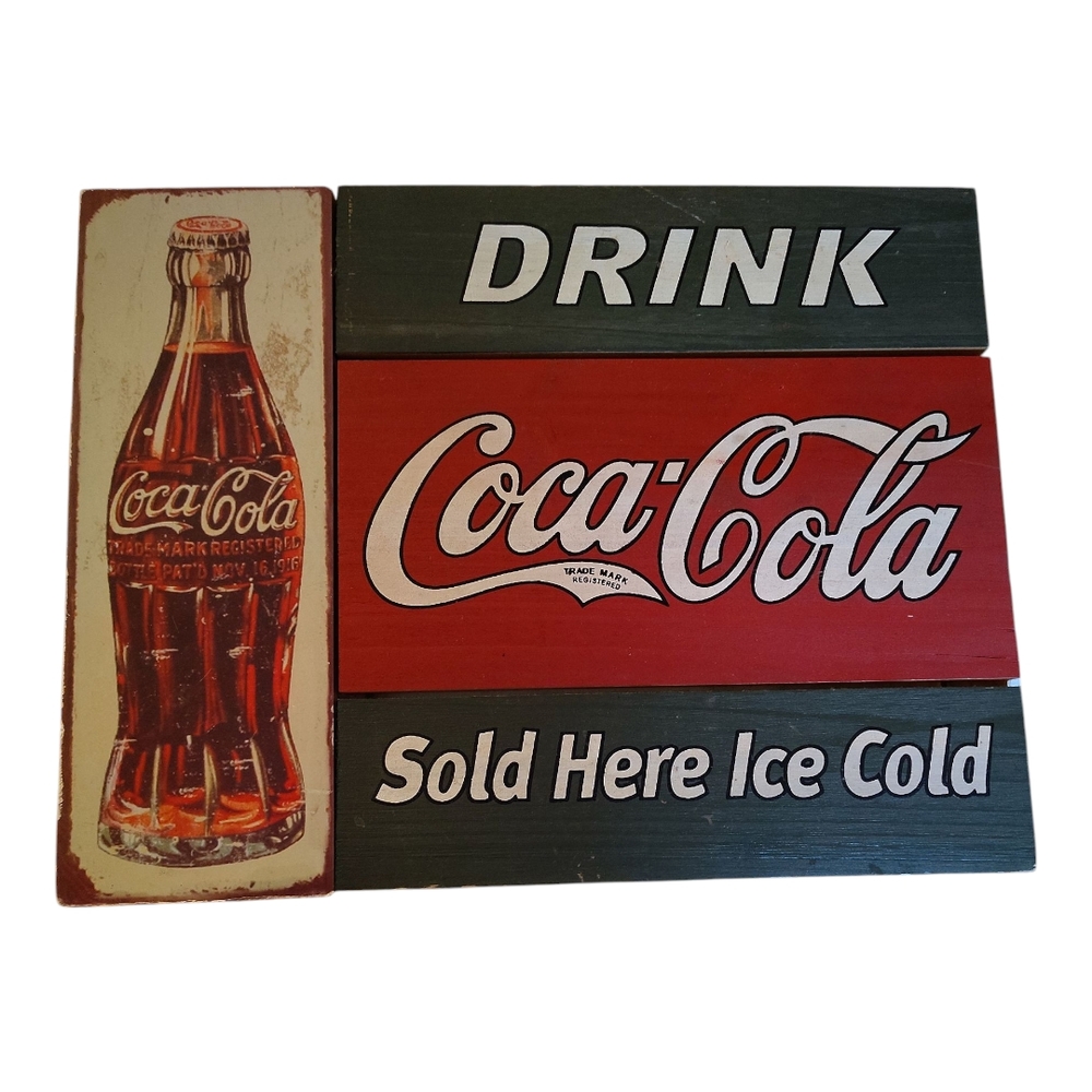 Coca-Cola Red and White Retro‎ Sign